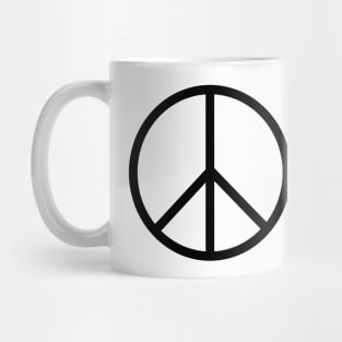 Peace Sign with explanation text Mug